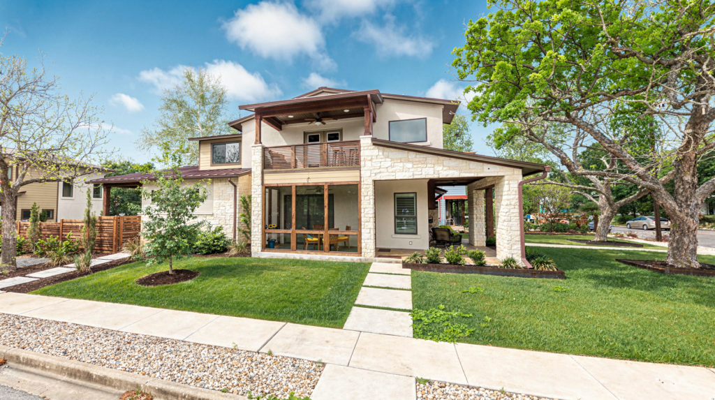 Example of a new home in aip code 78704.