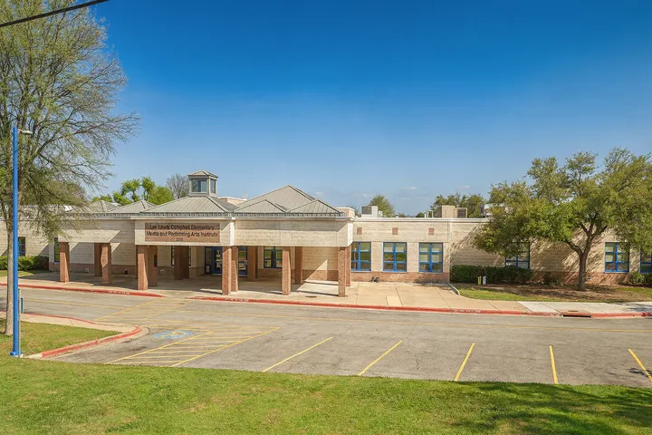 Suburban school campus environment in 78722 Austin area