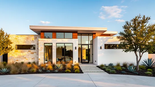 Modern Austin home exterior representing active real estate listings.