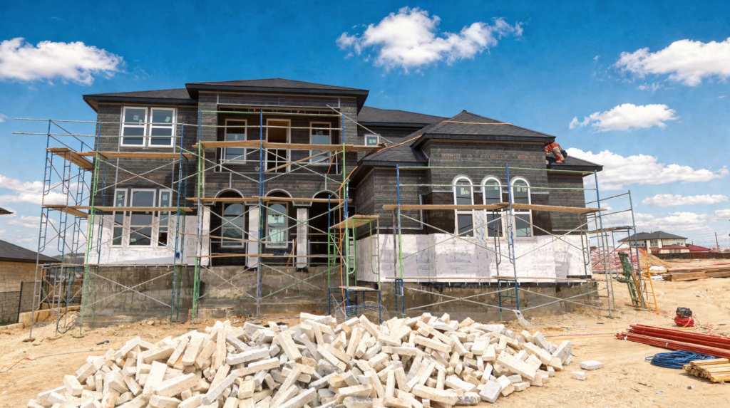 Luxury new construction home in Austin's hill country.