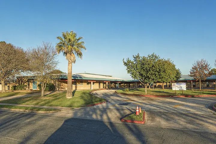 Suburban school campus environment in 78744 Austin area