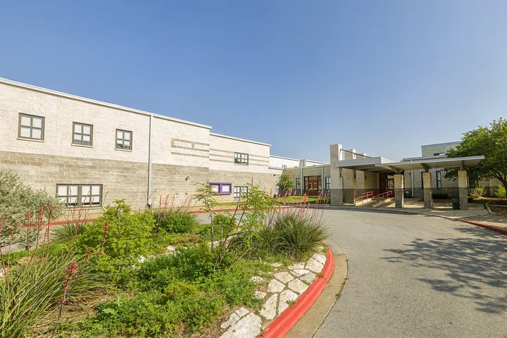 Suburban school campus environment in 78749 Austin area